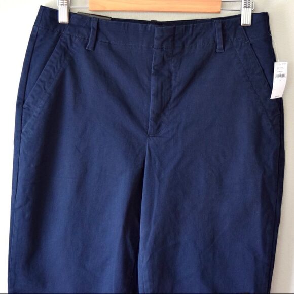 BANANA REPUBLIC Slim Flat Front Chino, Navy Blue, Size 14 - Picture 5 of 12